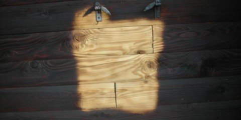  Aérogommage de bois noirci